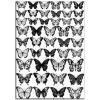 Бабочки черно-белые вафельная картинка NS фото