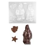 3Д Дед Мороз молд для шоколада пластик (фото 1 из 4)