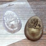 Яйцо расписное ХВ 6,5*4,5 см молд для шоколада пластик (фото 1 из 2)