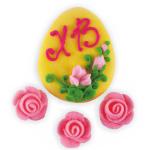 Добрик пасхальный набор Яйцо  ХВ с цветами фото
