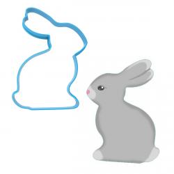 Вырубка для пряников Кролик 6 10*7 см (3D) (фото 1 из 2)