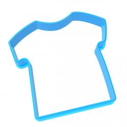 Вырубка для пряников Рубашка 6*6,3 см (3D) фото