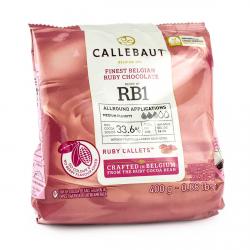 Шоколад кувертюр Callebaut Ruby 47.3%, 0,4 кг фото