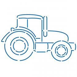Трактор трафарет для пряников 7*11 см (TR-2) фото