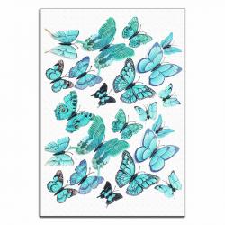 Бабочки голубые вафельная картинка фото