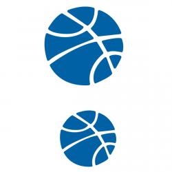 Баскетбольный мяч  трафарет для пряников 5 и 7 см (TR-2) фото