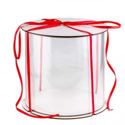 Коробка Тубус (Cake box) 25*30 см белая (фото 1 из 4)