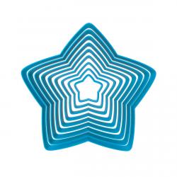 Набор из 9 вырубок для пряников Звезды 3-15 см (3D) фото