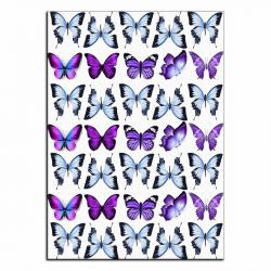 Бабочки пурпурные вафельная картинка фото