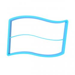 Вырубка для пряников Флаг 6*9 см (3D) фото