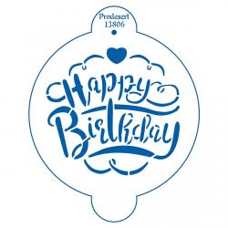 Happy Birthday трафарет для торта 15*16 см (TR-4) фото