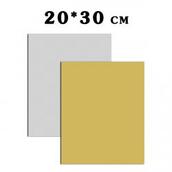 Подложка золото/серебро 200*300 прямоугольная фото