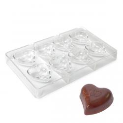 Форма для конфет поликарбонат Сердце капля 4*4 см 8 шт (фото 1 из 2)