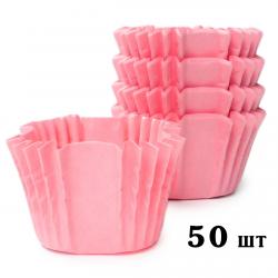 Капсула для конфет Квадратная 32*28 мм св-розовая (упаковка) 50 шт (фото 1 из 2)