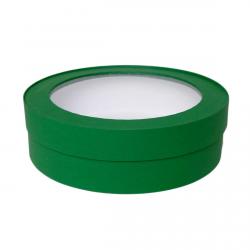 Круглая коробка для зефира 21*6 см Зеленая (16) фото