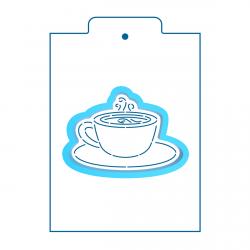 Чашка чая вырубка с трафаретом 7*10 см (TR-2) фото