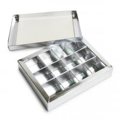 Коробка для 12 конфет 184*144*29 мм Металл (фото 1 из 2)