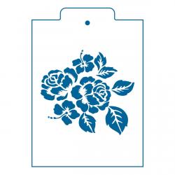 Розы трафарет для пряников 10.7*11,8 см (TR-2) фото
