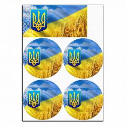 Флаг Украины вафельная картинка для бенто фото