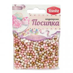 СЛАДО рисовые шарики Розовые Золото Белые 50 г фото
