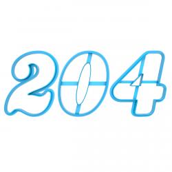 2024 год вырубка для пряников 10 см (3D) фото