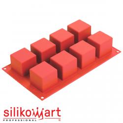Silikomart SF104/C Форма силиконовая КУБ 50*50 H50 мм (8*125 мл) (фото 1 из 4)