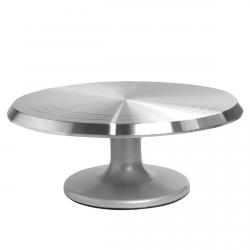Поворотный стол для торта металл 30 см широкая ножка (фото 1 из 4)