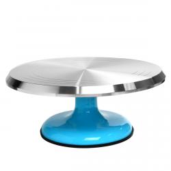 Поворотный стол для торта металл 30 см утолщенная цветная ножка (фото 1 из 4)