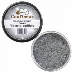Confiseur Темное серебро краситель сухой блестки 10 мл (фото 1 из 2)