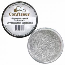 Confiseur Атласное серебро краситель сухой блестки 10 мл (фото 1 из 2)