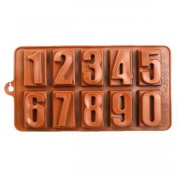 Форма для шоколада силиконовая Цифры в прямоугольнике 10 шт (фото 1 из 4)