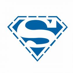 Супермен Лого трафарет для пряника 8*10,5 см (TR-2) фото