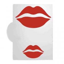 Трафарет Поцелуи 2  (4,5 и 7,5см) фото