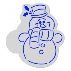 Трафарет Снеговик с улыбкой HMA-М348 фото
