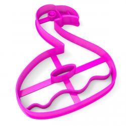 Фламинго-пончик вырубка для пряников 10*8 см (3D) фото
