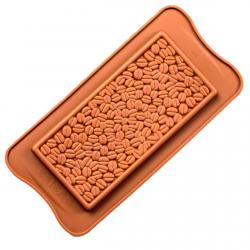 Форма для шоколада силиконовая Плитка кофейные зерна (фото 1 из 4)