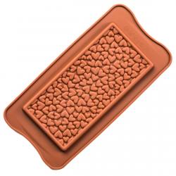 Форма для шоколада силиконовая Плитка сердечки JSC3239 (фото 1 из 4)