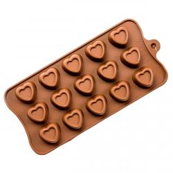 Форма для конфет силикон Сердечки плоские (фото 1 из 3)