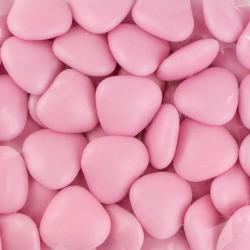 Декор из молочного шоколада Сердца Розовые фото