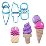 Набор вырубок для пряников Мороженое Пазл (3D)