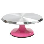Поворотный стол для торта металл 30 см (цветная ножка)