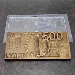 Плитка 500 евро молд для шоколада пластик