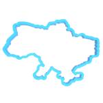 Вырубка для пряников Карта Украины 8*12 см (3D)