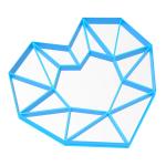 Сердце граненое вырубка для пряников 14*13 cм (3D)