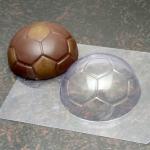 Футбольный мяч 8,2 см молд для шоколада и мастики пластик