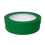 Круглая коробка для зефира 21*6 см Зеленая (16)