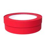 Круглая коробка для зефира 21*6 см Красная