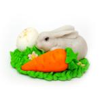 СЛАДО кондитерский декор Зайчик с морковкой на травке