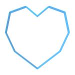 Вырубка для формы Dinara Kasko Heart 18,5*19 см (3D)