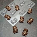 Котики молд для шоколада пластик 3-4,8 см VD-0083
